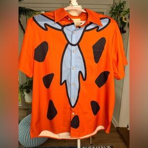 Royaura Fred Flintstone Hawaiian Shirt NWOT Size Large